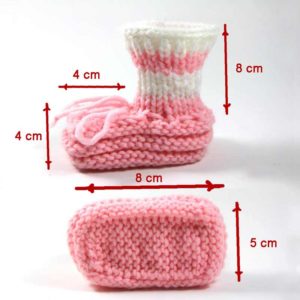 Einfache Babyschuhe stricken
