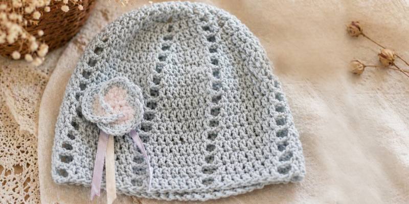 blaue kindermütze häkeln - anleitung