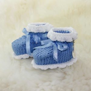 einfache Babyschuhe stricken