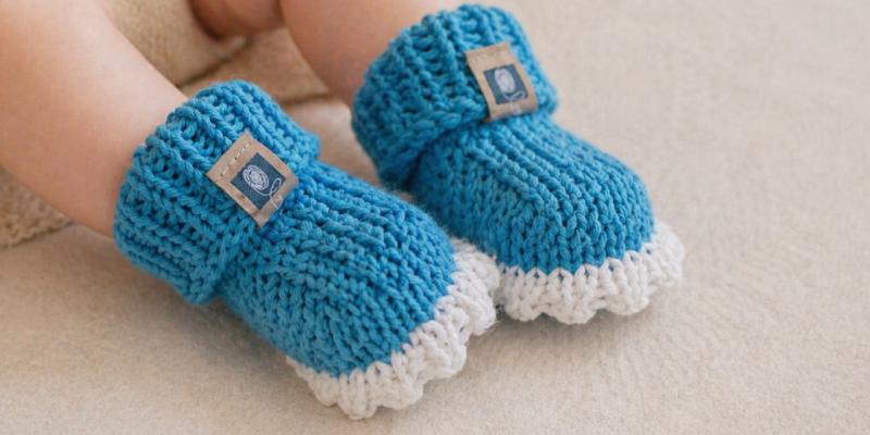 Babyschuhe stricken - Anleitung