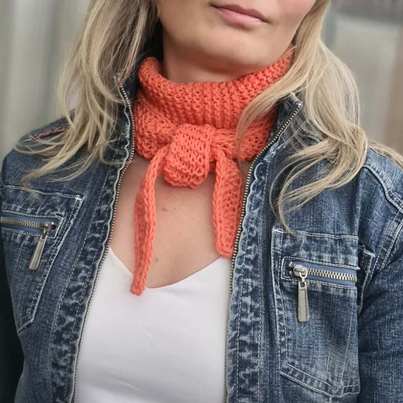 Mini schal stricken - Einfache Strickanleitung