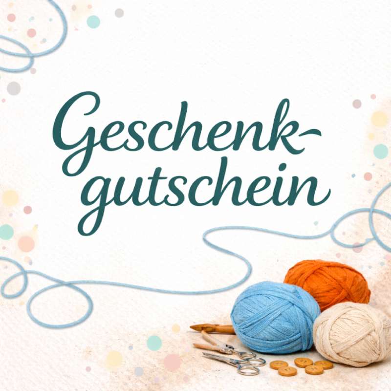 Geschenkgutschein für Strickshop