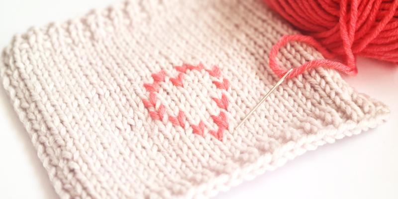 Sticken im Maschenstich - anleitung