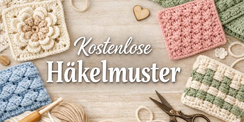 Häkelmuster für Anfänger und Fortgesrittene.